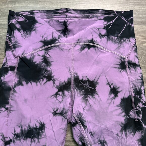 Lululemon Women's Power Thru High-Rise Tight 25" - Black/Purple - Picture 4 of 10